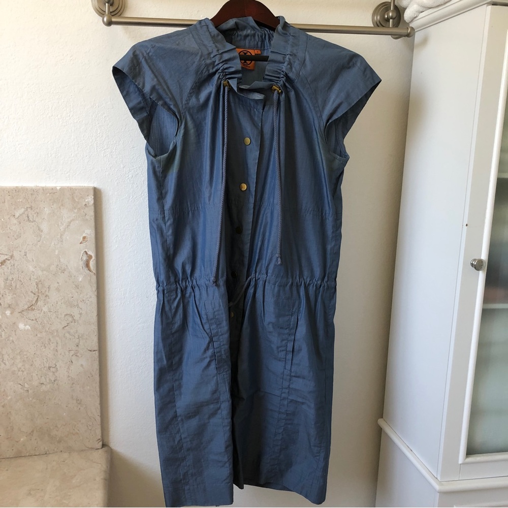 Tory Burch Denim Shirt Dress